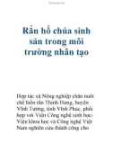 Rắn hổ chúa sinh sản trong môi trường nhân tạo