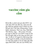 vaccine cúm gia cầm