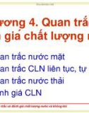 Bài giảng Quan trắc và đánh giá chất lượng nước và không khí: Chương 4 - Phạm Khắc Liệu