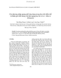 Các phương pháp quang phổ ứng dụng trong theo dõi điều chế và đánh giá chất lượng vật liệu quang học lai vô cơ - hữu cơ (Ormosil)