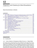 ENVIRONMENTAL RESTORATION of METALSCONTAMINATED SOILS - CHAPTER 12