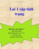 Giáo án điện tử môn sinh vât: Lai một cặp tính trạng