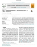 Effect of calcinatio n temperature on characteristic properties of CaMoO4 nanoparticles