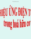 Bài giảng Hóa học - Bài: Hiệu ứng điện tử trong hóa hữu cơ