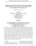 Đánh giá ảnh hưởng của một số dung môi hữu cơ đến quá trình phân ly của axit asenic (H3AsO4), axit asenơ (H3AsO3)