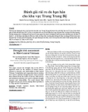 Đánh giá rủi ro do hạn hán cho khu vực Trung Trung Bộ