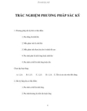 TRẮC NGHIỆM PHƯƠNG PHÁP SẮC KÝ