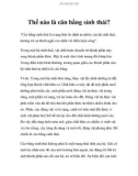 Thế nào là cân bằng sinh thái?