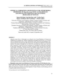 Chemical composition and potential for antimicrobial properties of Magnolia citrata NOOT. & chalermglin (magnoliaceae) essential oils in central highlands of Vietnam