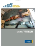 SChOOl Of gRadUaTe STUdieS MBA At RyeRson