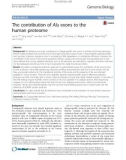 The contribution of Alu exons to the human proteome