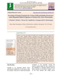 Screening of tomato genotypes for various yield and quality parameters under regulated deficit irrigations in northern dry zone of Karnataka