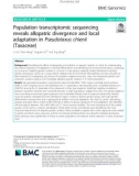 Population transcriptomic sequencing reveals allopatric divergence and local adaptation in Pseudotaxus chienii (Taxaceae)