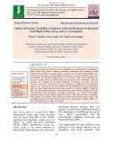 Analysis of genetic variability to improve yield and resistance to bacterial leaf blight in rice (Oryza sativa L) germplasm