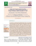 Studies on the exogenous application of plant growth regulators on morphological and biochemical changes in gladiolus (Gladiolus grandiflorus L.) leaf