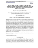 Evaluating future water quality of urban rivers in Ha Noi under effect of urbanization and climate change - The application of weap model for Cau bay river