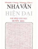 Tìm hiểu các nhà văn hiện đại: Phê bình văn học (Quyển tư - Tập thượng): Phần 1