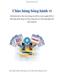 Chào hàng bằng hành vi