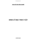 Giáo trình Sinh lý học thực vật: Phần 1