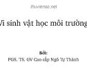 Vi sinh vật học môi trường - PGS. TS. Ngô Tự Thành