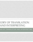 Lecture Theory of translation and interpreting - Module 1: Overview