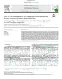 Effect of low concentrations of SiO2 nanoparticles on the physical and chemical properties of sodium alginate-based films