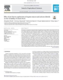 Effect of pre-harvest applications of organic manure and calcium chloride on the storability of tomato fruits