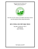 Đề cương chi tiết học phần: Vi sinh vật thú y