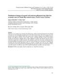 Simulation of impact of organic and nutrient pollutants from Nghi Son economic zone on Thanh Hoa coastal waters, North Centre Vietnam