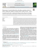 Measurement of natural radioactivity and radium equivalent activity for pottery making clay samples in Paraíba and Rio Grande do Norte – Brazil