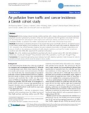 Air pollution from traffic and cancer incidence: a Danish cohort study