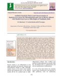 Antibiotic sensitivity pattern and characterization of staphylococcus aureus for thermonuclease gene (nuc) in bovine affected with mastitis from cauvery delta region of Tamilnadu, India