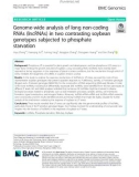 Genome-wide analysis of long non-coding RNAs (lncRNAs) in two contrasting soybean genotypes subjected to phosphate starvation