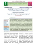 Study of the optimal physical parameters and action of the proteolytic enzyme on the antimicrobial and antioxidant potential of the protein isolated from different pulses