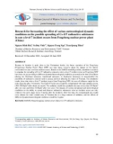 Research for forecasting the effect of various meteorological-dynamic conditions on the possible spreading of Cs-137 radioactive substances in case a level 7 incident occurs from Fengcheng nuclear power plant (China)