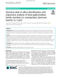 Genome-wide in silico identification and expression analysis of beta-galactosidase family members in sweetpotato [Ipomoea batatas (L.) Lam]