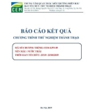 Báo cáo kết quả chương trình thử nghiệm thành thạo - CEM-LPT-49, mẫu nước thải