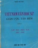 Văn học sử Việt Nam: Giản ước tân biên (Tập 3): Phần 1