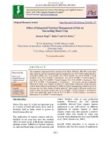 Effect of integrated nutrient management of oat on succeeding maize crop