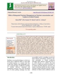 Effect of integrated nutrient management on nutrient concentration and uptake in grafted tomato