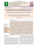 Effect of site specific nutrient management, crop establishment methods and date of sowing on growth, yield and economics of BT cotton