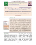 Effect of integrated nitrogen management on macronutrient availability under cauliflower (Brassica oleracea var. botrytis L.)