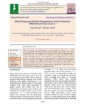 Effect of integrated nutrient management on growth parameters of black gram (Vigna mungo L.)