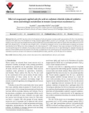 Effect of exogenously applied salicylic acid on cadmium chloride-induced oxidative stress and nitrogen metabolism in tomato (Lycopersicon esculentum L.)