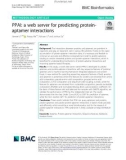 PPAI: A web server for predicting proteinaptamer interactions