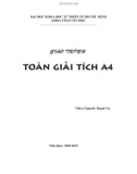 Giáo trình Toán giải tích A4