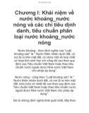 Chương I: Khái niệm về nước khoáng_nước nóng