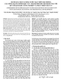 Đánh giá chất lượng nước mặt trên hệ thống các sông rạch chính khu vực thành phố Hồ Chí Minh ứng với quy hoạch khu công nghiệp và phát triển dân cư