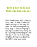 Biện pháp nâng cao tính chịu hạn của cây