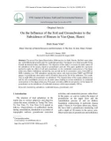 On the influence of the soil and groundwater to the subsidence of houses in Van Quan, Hanoi